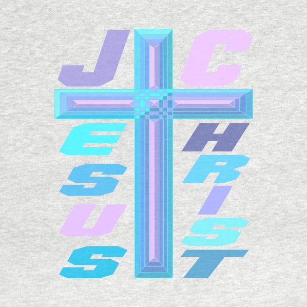 Jesus Christ Colorful Cross by TruthBuys